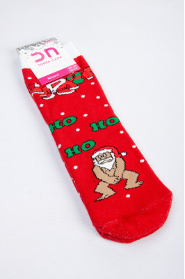 Шкарпетки жіночі новорічні махрові